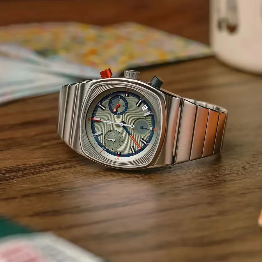 new square men's watch