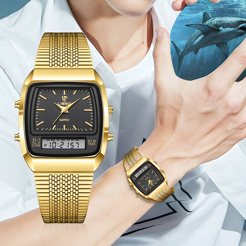 New Fashion Casual Watch Men Digital Dual Tim