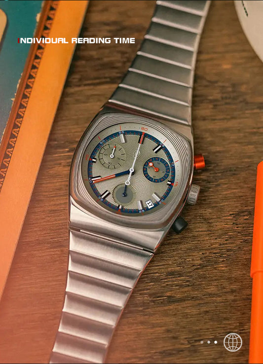 new square men's watch